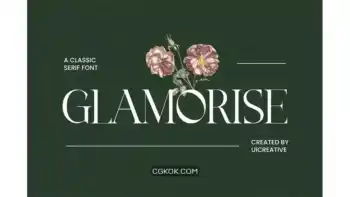 دانلود فونت انگلیسی کلاسیک GLAMORISE Classic Serif Font