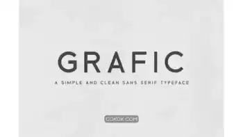 دانلود فونت انگلیسی ساده Grafic