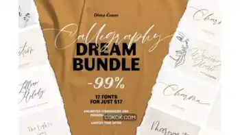دانلود فونت انگلیسی دست نویس Handwritten Font Bundle