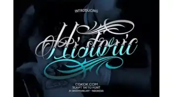 دانلود فونت انگلیسی تاتو Historic – Tattoo Lettering