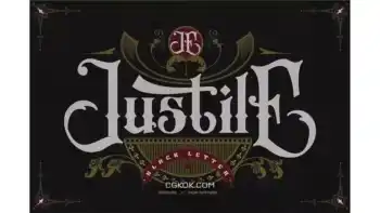 دانلود فونت انگلیسی تاتو Justile – Blackletter