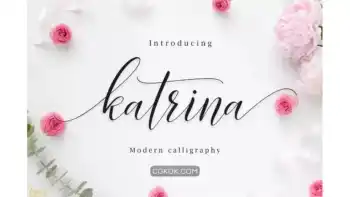 دانلود فونت انگلیسی دست نویس Katrina Script