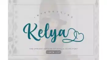 دانلود فونت انگلیسی دست نویس Kelya Font