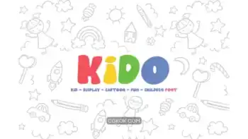 دانلود فونت انگلیسی فانتزی Kido Font