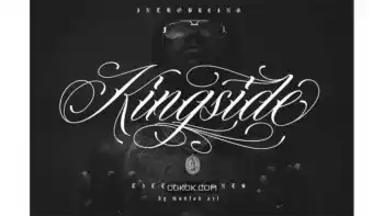 دانلود فونت انگلیسی تاتو Kingside | Tattoo Style