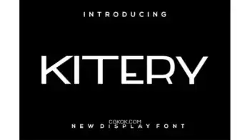 دانلود فونت انگلیسی ساده Kitery font