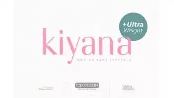 دانلود فونت مدرن Kiyana | Modern Sans Font