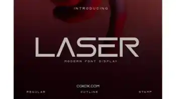 دانلود فونت انگلیسی مدرن LASER