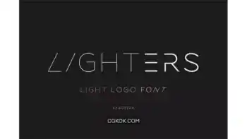 دانلود فونت انگلیسی لوگو Lighters – Light Logo Font