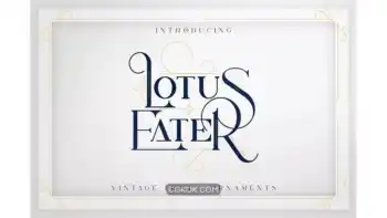 دانلود فونت وینتیج Lotus Eater – Vintage Font