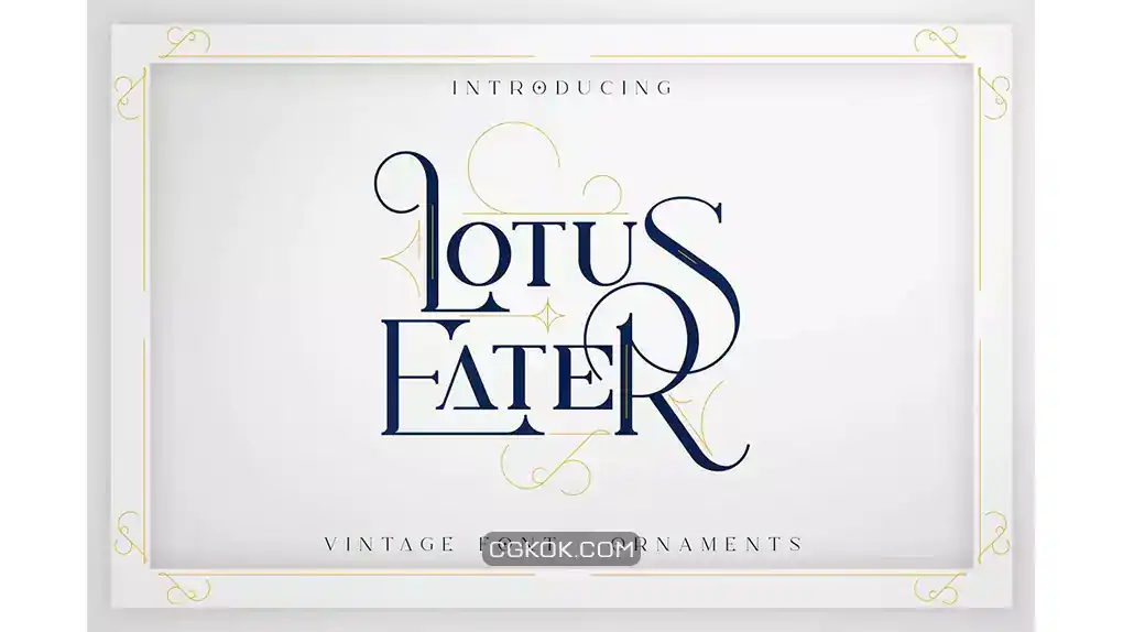 دانلود فونت وینتیج Lotus Eater – Vintage Font