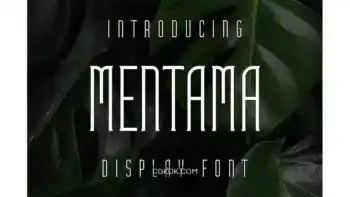 دانلود فونت انگلیسی مدرن Mentama Font