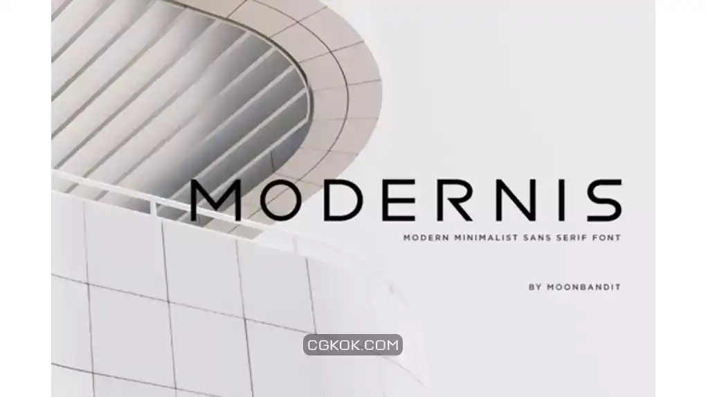 دانلود فونت انگلیسی مدرن Modernis Font