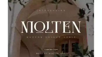 دانلود فونت انگلیسی مدرن Molten | Modern Serif
