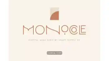 دانلود فونت انگلیسی مدرن Monocole – Playful Sans Serif | 8 Fonts