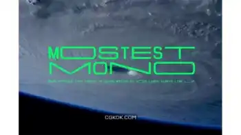 دانلود فونت انگلیسی لوگو Mostest Mono tech Logo font