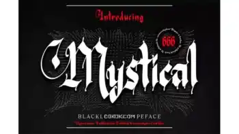 دانلود فونت انگلیسی تاتو Mystical – Blackletter