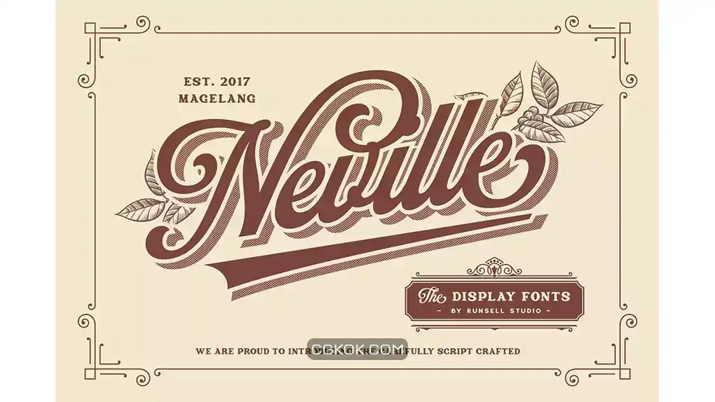 دانلود فونت انگلیسی کلاسیک Neville Font