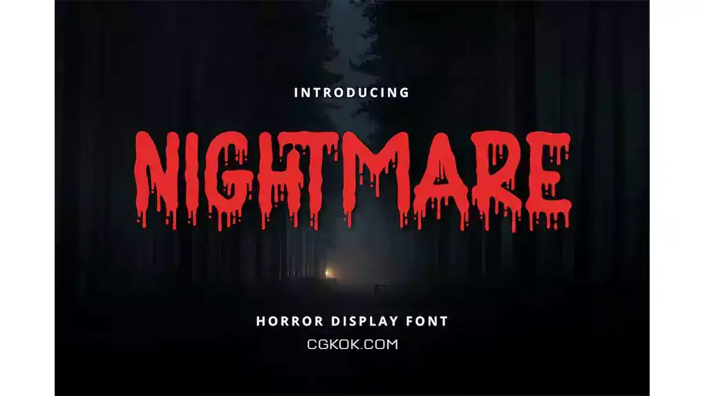 دانلود فونت انگلیسی ترسناک Nightmare