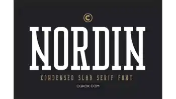 دانلود فونت سریف اسلب متراکم Nordin Slab – Condensed Slab Serif