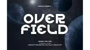 دانلود فونت بازی آینده‌ نگر Overfield – Futuristic gaming font