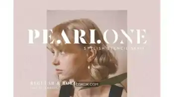 دانلود فونت انگلیسی مدرن Pearlone – Stylish Stencil Serif