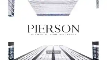 دانلود فونت ساده Serif انگلیسی Pierson An Essential Serif Typeface