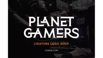 دانلود فونت انگلیسی گیمینگ Planet Gamers – Ligature Logo Serif