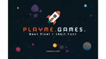 دانلود فونت انگلیسی گیمینگ PlayMe Games Font