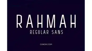 دانلود فونت انگلیسی ساده RAHMAH SANS