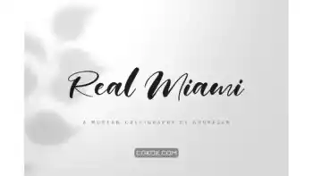 دانلود فونت انگلیسی دست نویس Real Miami Script