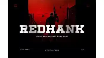 دانلود فونت بازی مدرن سریف Redhank – Modern Expanded Slab Serif – Game Font