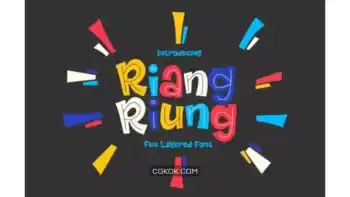 دانلود فونت انگلیسی فانتزی Riangriung Font