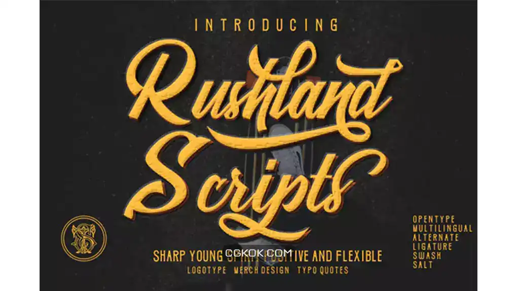 دانلود فونت انگلیسی کلاسیک Rushland Font