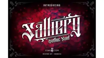 دانلود فونت انگلیسی تاتو Salliery – Blackletter Tattoo Font