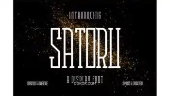 دانلود فونت انگلیسی مدرن Satoru