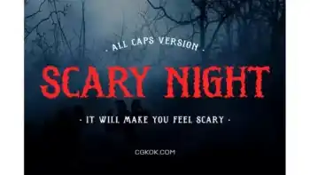دانلود فونت انگلیسی ترسناک SCARY NIGHT