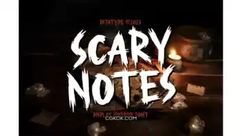 دانلود فونت انگلیسی ترسناک Scary Notes