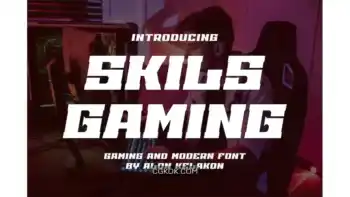 دانلود فونت انگلیسی گیمینگ Skils Gaming