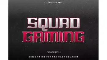 دانلود فونت انگلیسی گیمینگ Squad Gaming