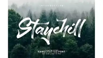 دانلود فونت انگلیسی دست نویس Staychill Brush Font