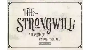 دانلود فونت انگلیسی کلاسیک Strongwill Typeface