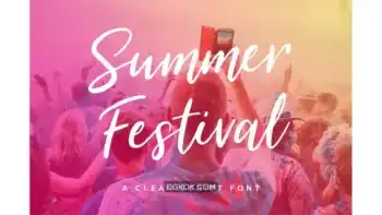 دانلود فونت انگلیسی دست نویس Summer Festival Typeface
