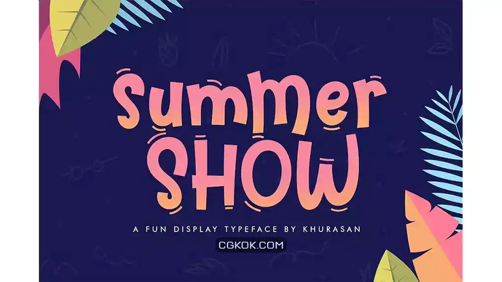 دانلود فونت انگلیسی فانتزی Summer Show