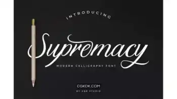 دانلود فونت انگلیسی دست نویس Supremacy Script Font