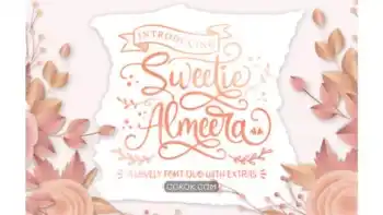 دانلود فونت انگلیسی Sweetie Almeera Font