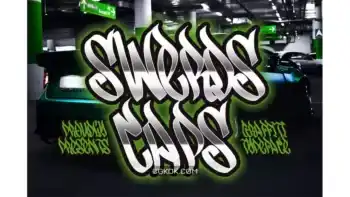 دانلود فونت گرافیتی استایل Swerds Caps – Graffiti Style Typeface
