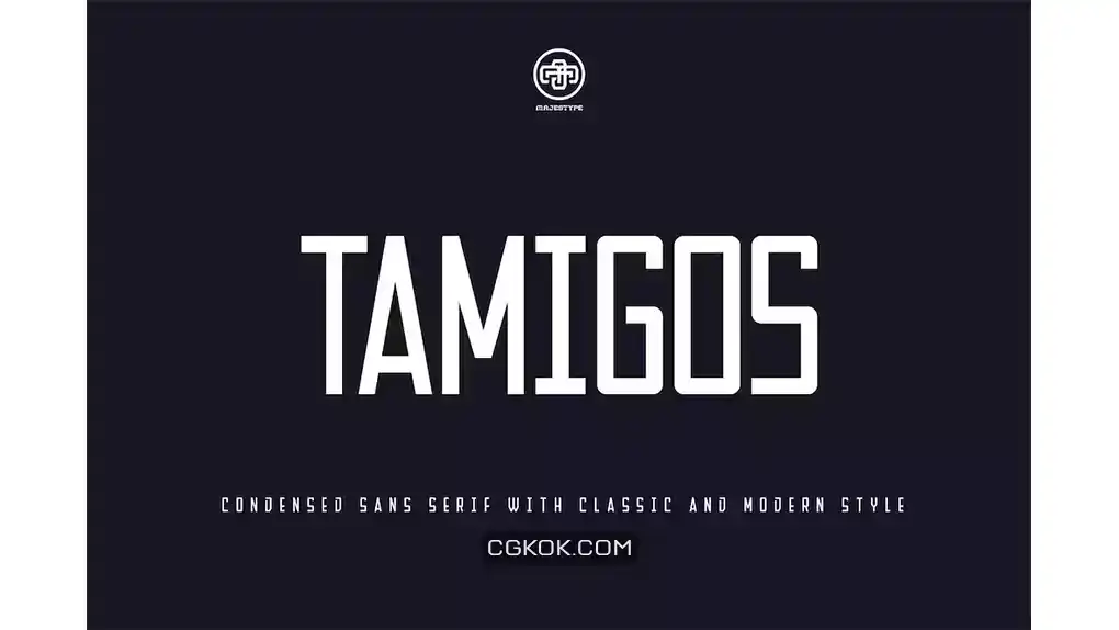 دانلود فونت انگلیسی مدرن Tamigos