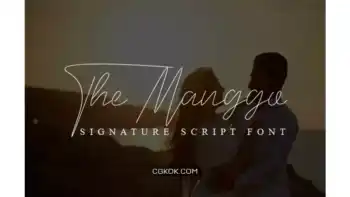 دانلود فونت انگلیسی دست نویس The Manggo Font