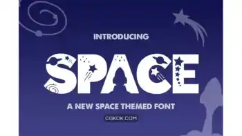 دانلود فونت فضایی فانتزی The Space Font